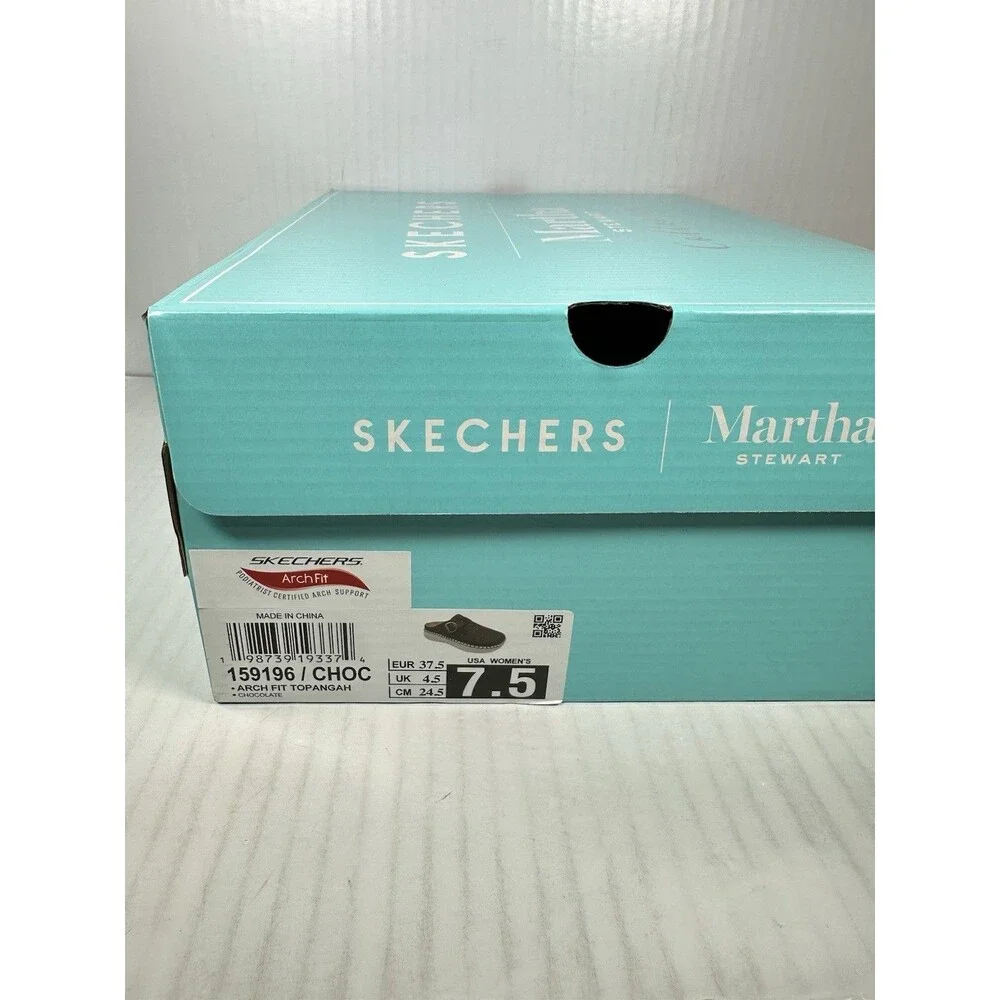 Size 7.5 Skechers Martha Stewart Womens Arch Fit Topangah Slip On Comfort Shoes